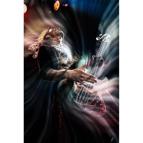 Like A Turbulence Black Modern Wood Framed Art Print by Nakamatsu, Kenji