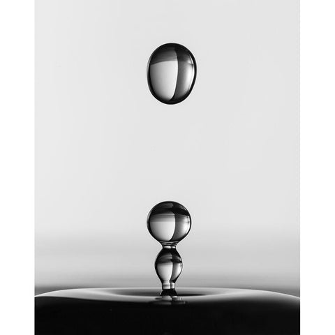 Water Drops Gold Ornate Wood Framed Art Print with Double Matting by Hammer, Jacqueline