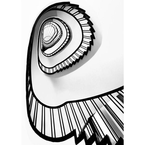 Untitled Black Modern Wood Framed Art Print by Sahin, Ercan