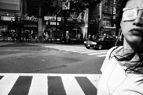 Untitled Black Ornate Wood Framed Art Print with Double Matting by Suzuki, Tatsuo