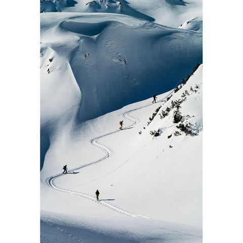 The Way Up 4 White Modern Wood Framed Art Print by Popp, Cedric