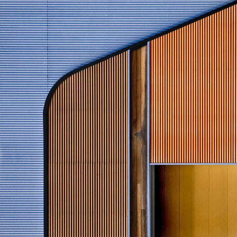 Steel A Wood. Gold Ornate Wood Framed Art Print with Double Matting by Verschelden, Harry