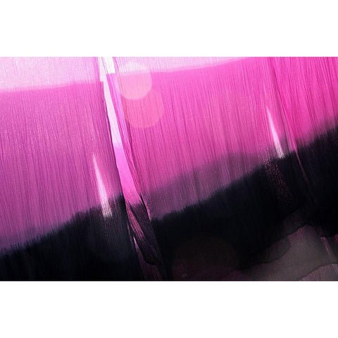 Pink Black Modern Wood Framed Art Print with Double Matting by Madia, Apurva