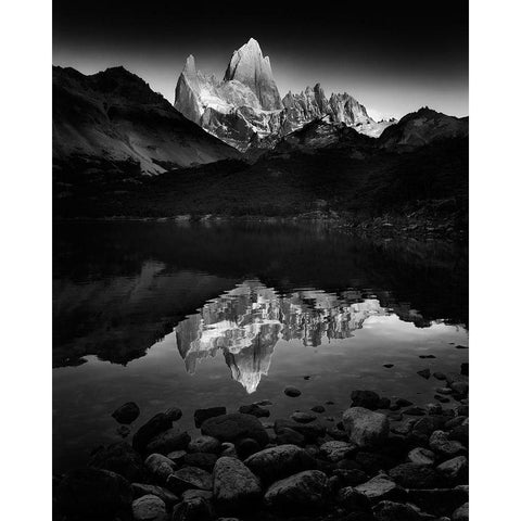 Fitzroy Splendor At Dawn Gold Ornate Wood Framed Art Print with Double Matting by Green, Phil