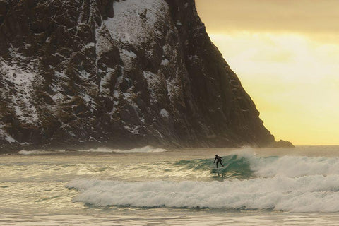 Only The Ocean Black Ornate Wood Framed Art Print with Double Matting by Croce, Vincent