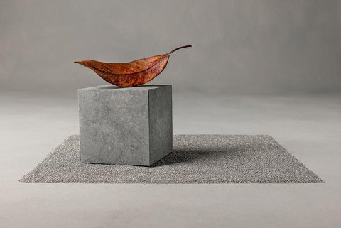 Out Of Time White Modern Wood Framed Art Print with Double Matting by Verot, Christophe