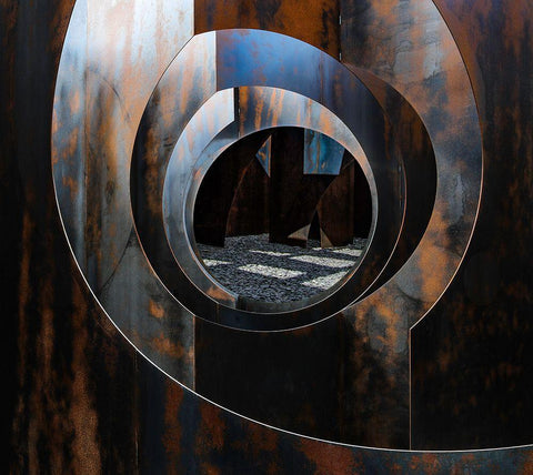 Lightdispencer I Black Ornate Wood Framed Art Print with Double Matting by Stalmans, Luc