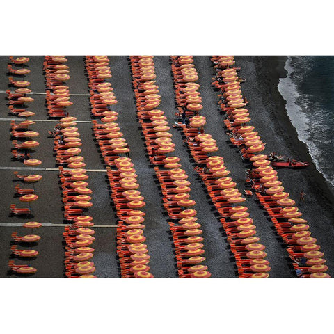 Beachlife Gold Ornate Wood Framed Art Print with Double Matting by Hawerkamp, Hans-Wolfgang