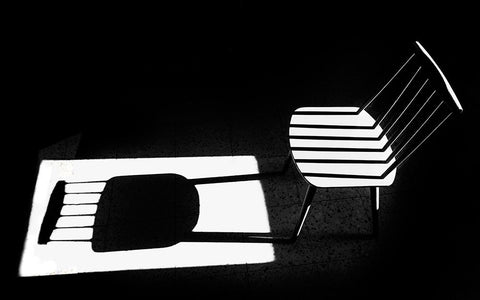 Truth A Fiction White Modern Wood Framed Art Print with Double Matting by Elbar, Sara-le