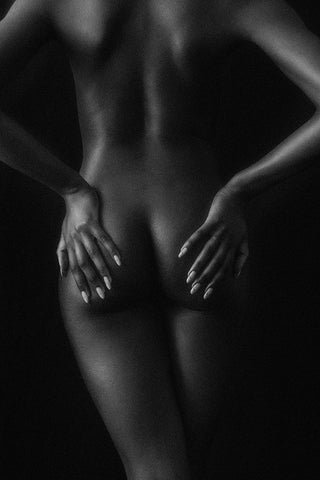 Untitled Black Ornate Wood Framed Art Print with Double Matting by Pandya, Hardik