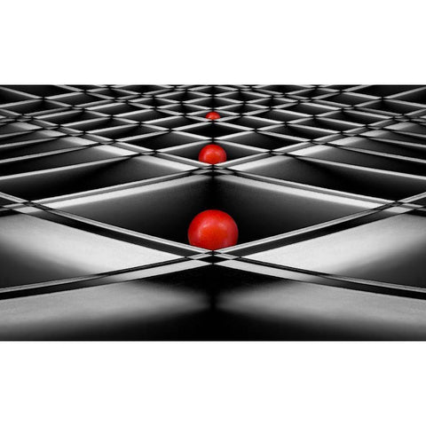 Lined Up White Modern Wood Framed Art Print by Hammer, Jacqueline