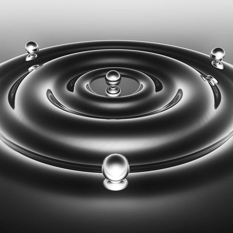 Three Pearl White Modern Wood Framed Art Print by Bunjamin, Antonyus