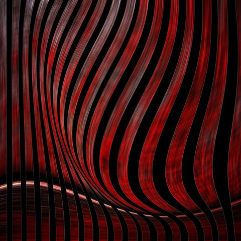 Optic Illusion Black Modern Wood Framed Art Print by Claes, Gilbert