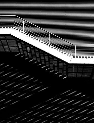 Untitled White Modern Wood Framed Art Print with Double Matting by Niemiec, Anna