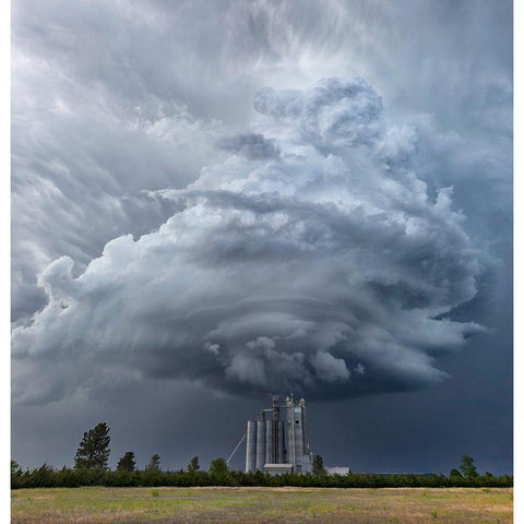 Mesocyclone Black Modern Wood Framed Art Print with Double Matting by Darby, Rob