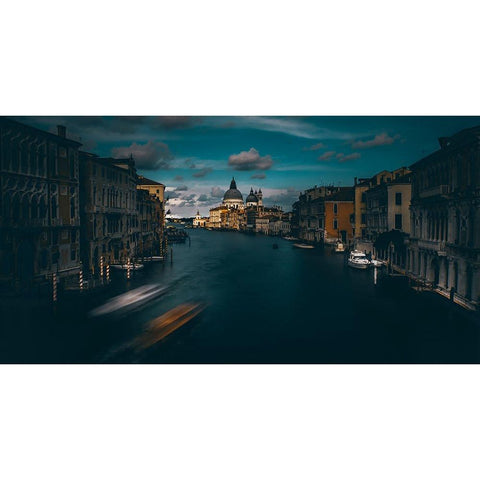 Venice White Modern Wood Framed Art Print by Chiriaco, Carmine