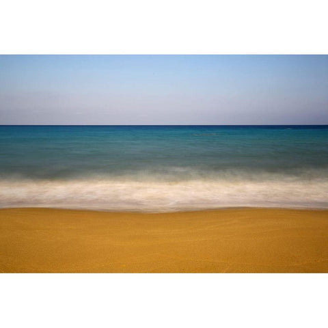 Coastal Colours Black Modern Wood Framed Art Print with Double Matting by Baglar, Hasan