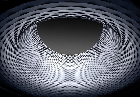 Strukturen Black Ornate Wood Framed Art Print with Double Matting by Ohlendorf, Anette