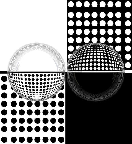 Upside Down White Modern Wood Framed Art Print with Double Matting by Bunjamin, Antonyus