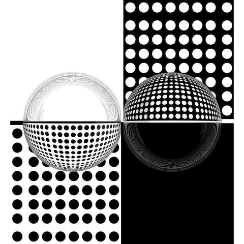 Upside Down Black Modern Wood Framed Art Print with Double Matting by Bunjamin, Antonyus