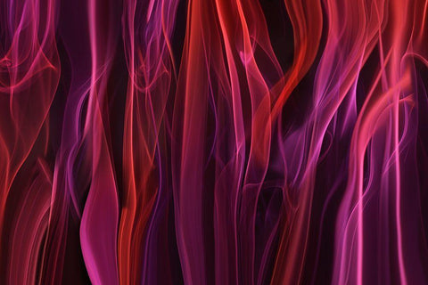 Volatile Curtains White Modern Wood Framed Art Print with Double Matting by Westum, Heidi