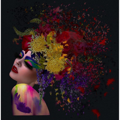 Digitalart Black Modern Wood Framed Art Print with Double Matting by Simongulashvili, Natalia