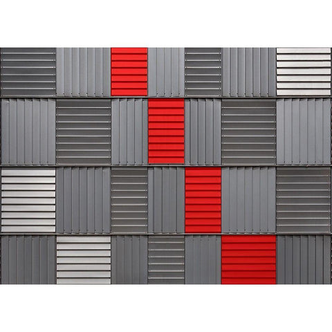 Surfaces Black Modern Wood Framed Art Print by Luycx, Theo