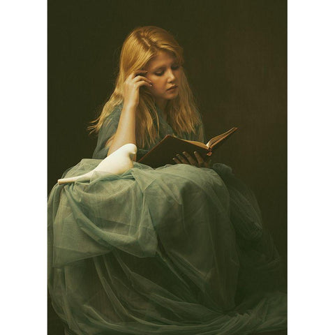 Untitled Black Modern Wood Framed Art Print with Double Matting by Mokhtari, Mehdi