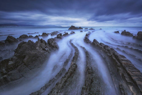 Eternal Lines Black Ornate Wood Framed Art Print with Double Matting by F. Turienzo, Carlos