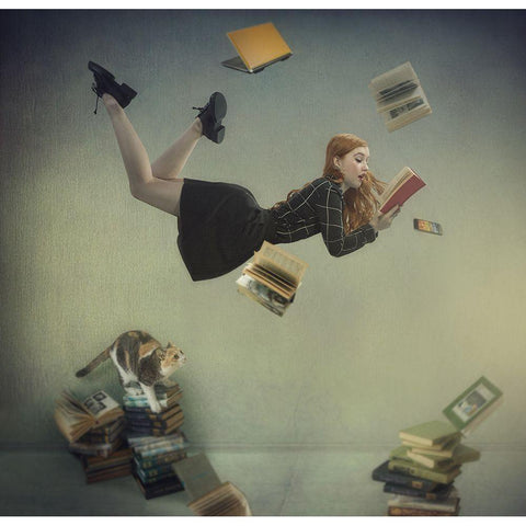 *********** Black Modern Wood Framed Art Print with Double Matting by Melik-Nubarova, Svetlana