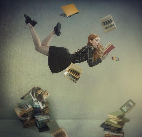 *********** Black Ornate Wood Framed Art Print with Double Matting by Melik-Nubarova, Svetlana