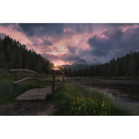 [ ] Black Modern Wood Framed Art Print with Double Matting by Martin Castan, David