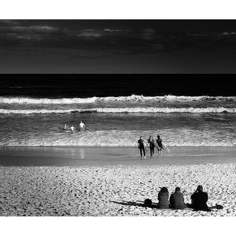 3X3 White Modern Wood Framed Art Print by Askovic, Branko