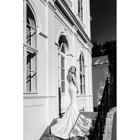 Janina Gold Ornate Wood Framed Art Print with Double Matting by Krystynek MQEP, Martin