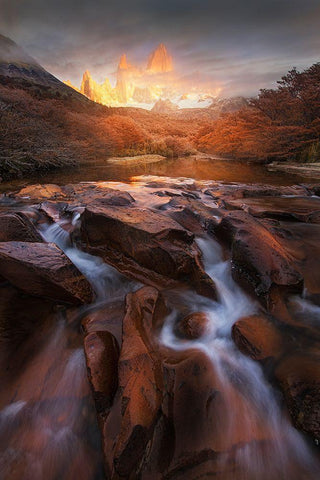 Dreamland Black Ornate Wood Framed Art Print with Double Matting by Zhang, Yan