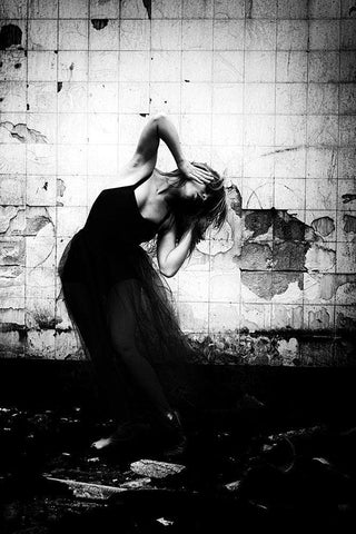 N/T White Modern Wood Framed Art Print with Double Matting by Medeiros, Paulo