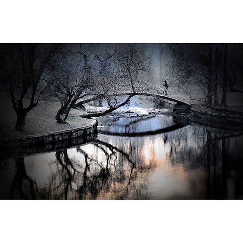 Untitled Black Modern Wood Framed Art Print with Double Matting by Andreescu, Cristian