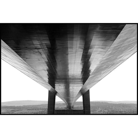 Under The Bridge Gold Ornate Wood Framed Art Print with Double Matting by Johansson, Bror