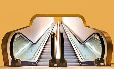 Im Stedelijk Museum Amsterdam White Modern Wood Framed Art Print with Double Matting by Ohlendorf, Anette