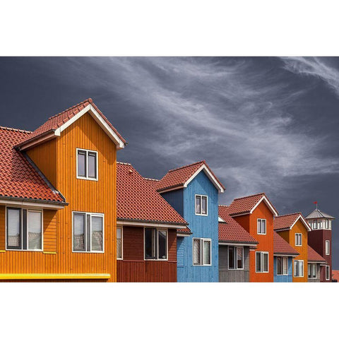 Reitdiep Gold Ornate Wood Framed Art Print with Double Matting by Luycx, Theo