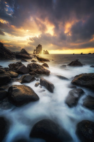 Hole Black Ornate Wood Framed Art Print with Double Matting by Martin Castan, David