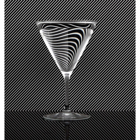 Reflection Black Modern Wood Framed Art Print with Double Matting by Hardekopf, Friedhelm