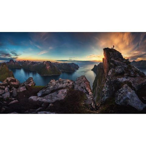 The Vista White Modern Wood Framed Art Print by Nicholas Roemmelt, Dr.