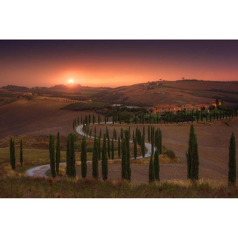 Tuscany White Modern Wood Framed Art Print by Anton, Rostovskiy
