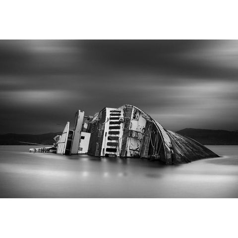 The Song Of The Sirens Gold Ornate Wood Framed Art Print with Double Matting by Vasiliadis, Chris