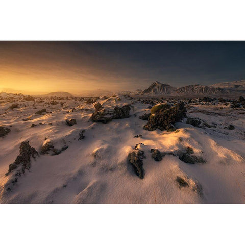 Untitled White Modern Wood Framed Art Print by Martin Castan, David