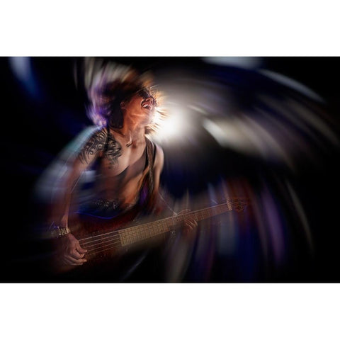 Untitled Black Modern Wood Framed Art Print with Double Matting by Nakamatsu, Kenji