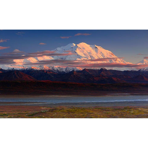 Denali National Park Black Modern Wood Framed Art Print with Double Matting by Marchegiani, Roberto