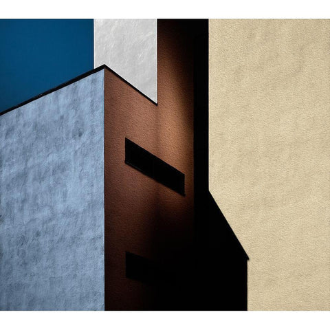 Cool-Warm Mix. Black Modern Wood Framed Art Print with Double Matting by Verschelden, Harry