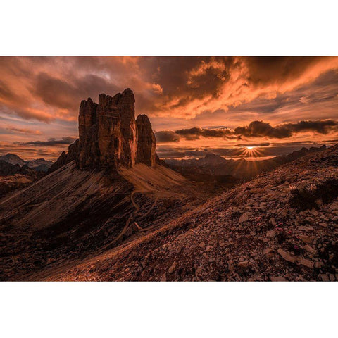 Monumental Strike Black Modern Wood Framed Art Print by Agazzi, Andreas